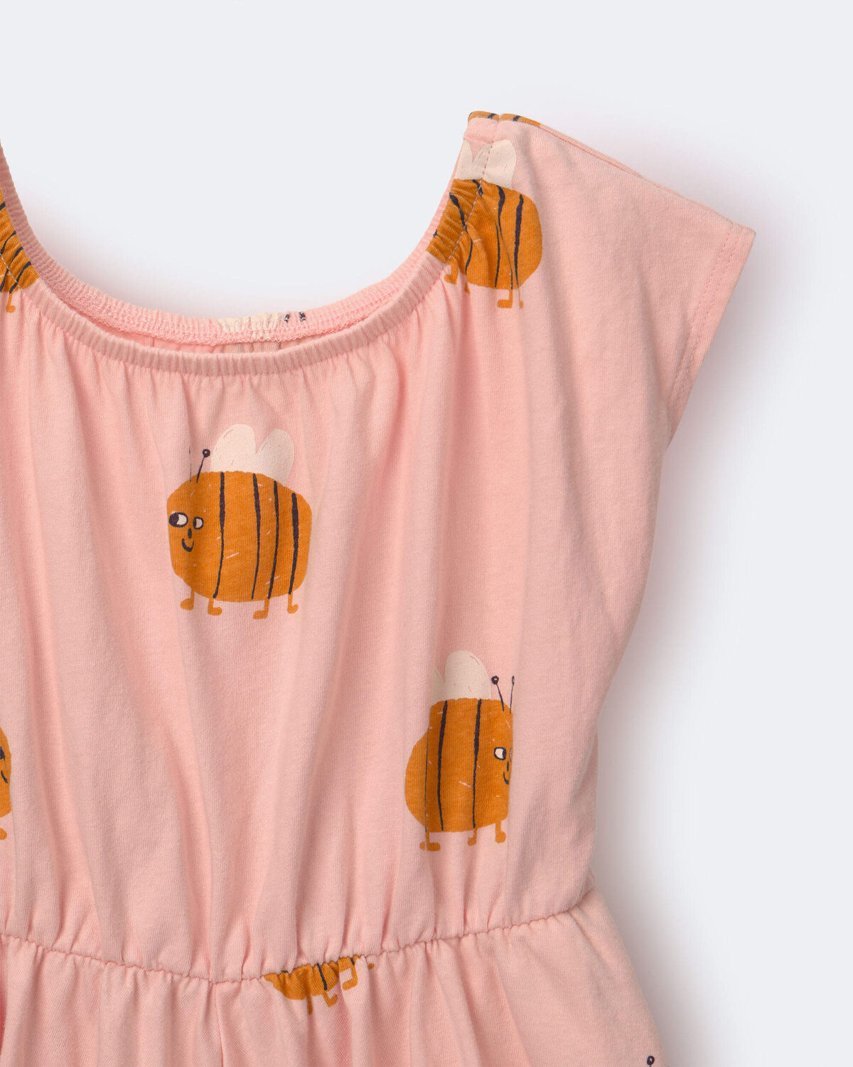 Toddler Girl Avenue Twirl™ Dress in Bee Print - Light Pink 5 Toddler Girl Avenue Twirl™ Dress in Bee Print - Light Pink