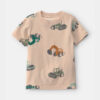 Toddler Boy Construction Tee - Tan