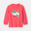 Toddler Boy Space Dino Long-Sleeve Graphic Tee - Orange