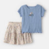 Baby Girl 2-Piece Disney© Minnie Mouse Top & Skort Set - Blue