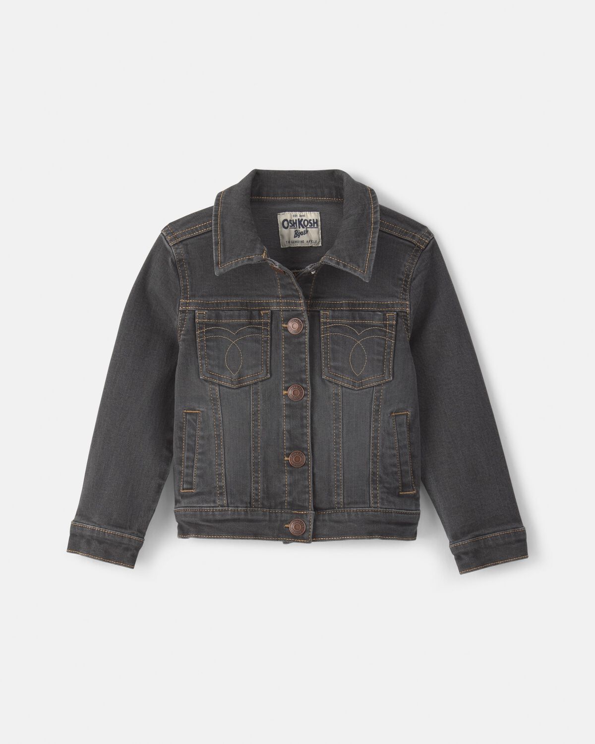 Toddler Girl Denim Jacket - Charcoal Wash