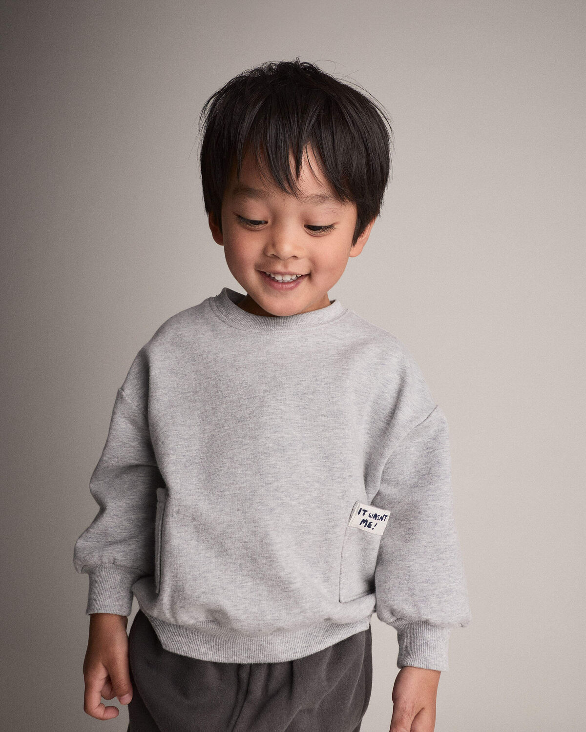 Toddler 'It Wasn't Me!' Otter Sweatshirt™ with Pockets - Heather Grey