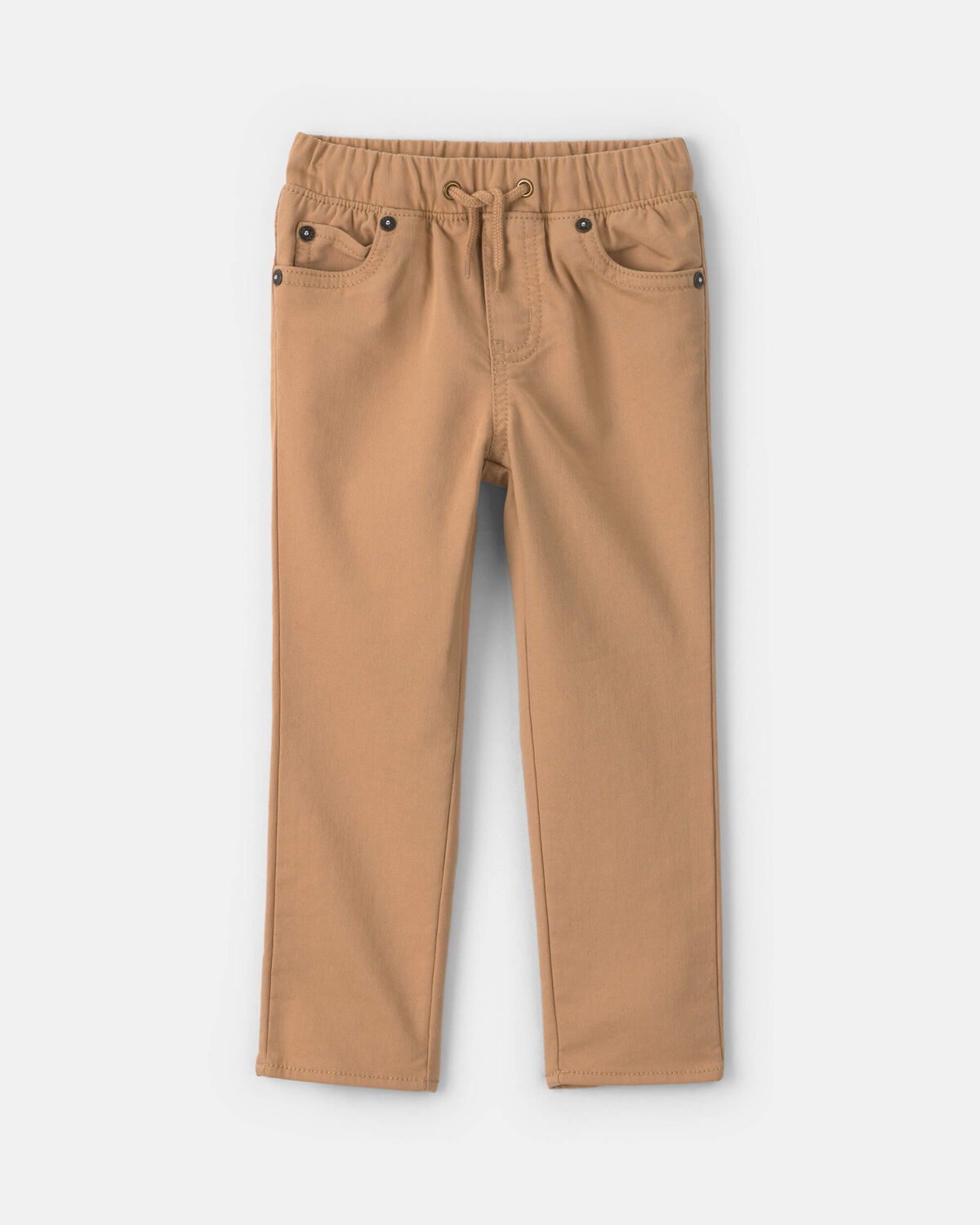 Toddler Boy Pull-On Pants - Khaki 1 Toddler Boy Pull-On Pants - Khaki