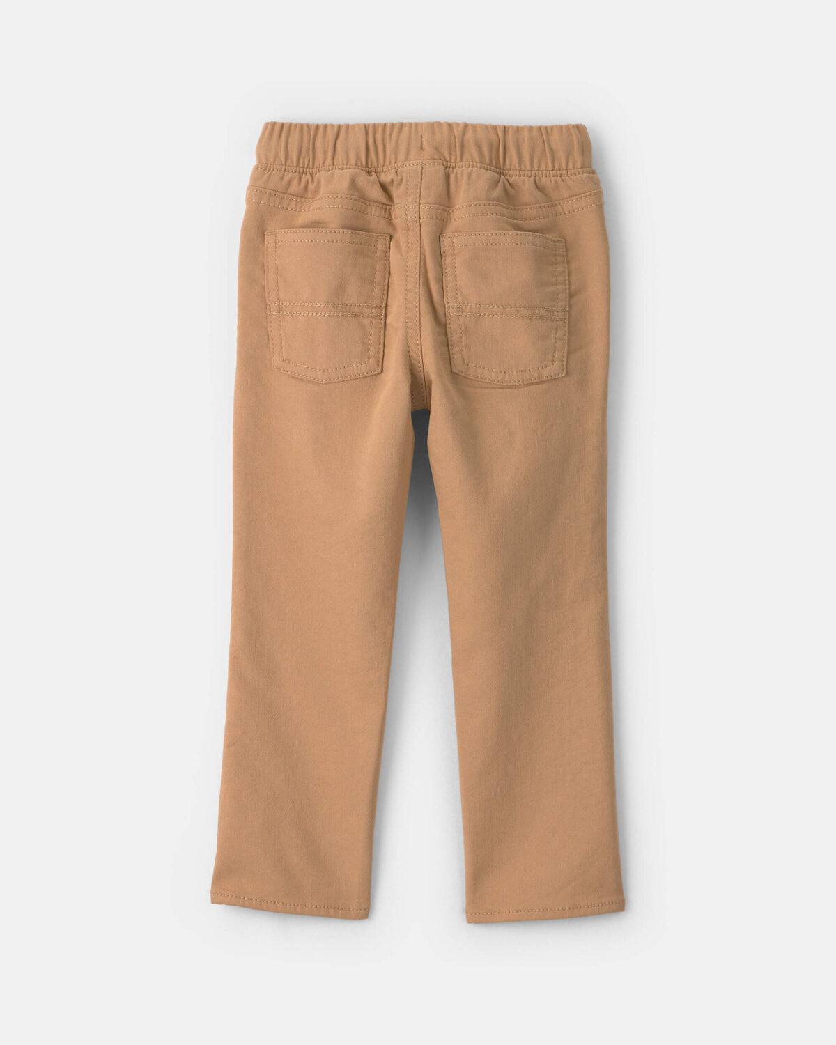 Toddler Boy Pull-On Pants - Khaki 2 Toddler Boy Pull-On Pants - Khaki