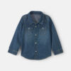 Toddler Boy Denim Button-Down Shirt - Dark Wash