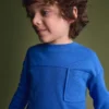 Toddler Ribbed Long-Sleeve Pocket Tee - Royal Blue