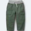 Toddler Boy Cargo Pant - Olive/Heather Grey 15 Toddler Boy Cargo Pant - Olive/Heather Grey