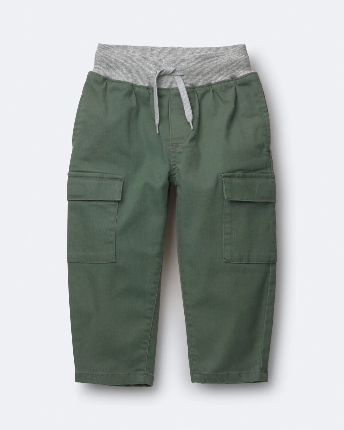 Toddler Boy Cargo Pant - Olive/Heather Grey