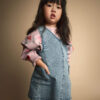 Toddler Girl Otter Pocket Jumper in Avenue Wash - Blue 14 Toddler Girl Otter Pocket Jumper in Avenue Wash - Blue