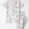 Toddler 2-Piece Organic Cotton Pajamas in Palm Trees