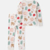 Baby 2-Piece Thanksgiving 100% Cotton Snug Fit Pajama Set - Cream 7 Baby 2-Piece Thanksgiving 100% Cotton Snug Fit Pajama Set - Cream