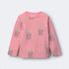 Toddler Girl Long-Sleeve Relaxed Graphic Tee in Popcorn Print - Light Pink 4 Toddler Girl Long-Sleeve Relaxed Graphic Tee in Popcorn Print - Light Pink