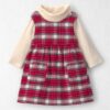 Baby Girl 2-Piece Organic Cotton Flannel Jumper Set