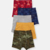 Boys 5-Pack Camo Boxer Brief Underwear - Red/Green/Yellow 6 Boys 5-Pack Camo Boxer Brief Underwear - Red/Green/Yellow