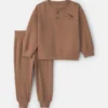 Baby Boy 2-Piece Long-Sleeve Top & Pant Set - Brown
