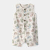 Baby Boy Desert Sleeveless Romper - Beige