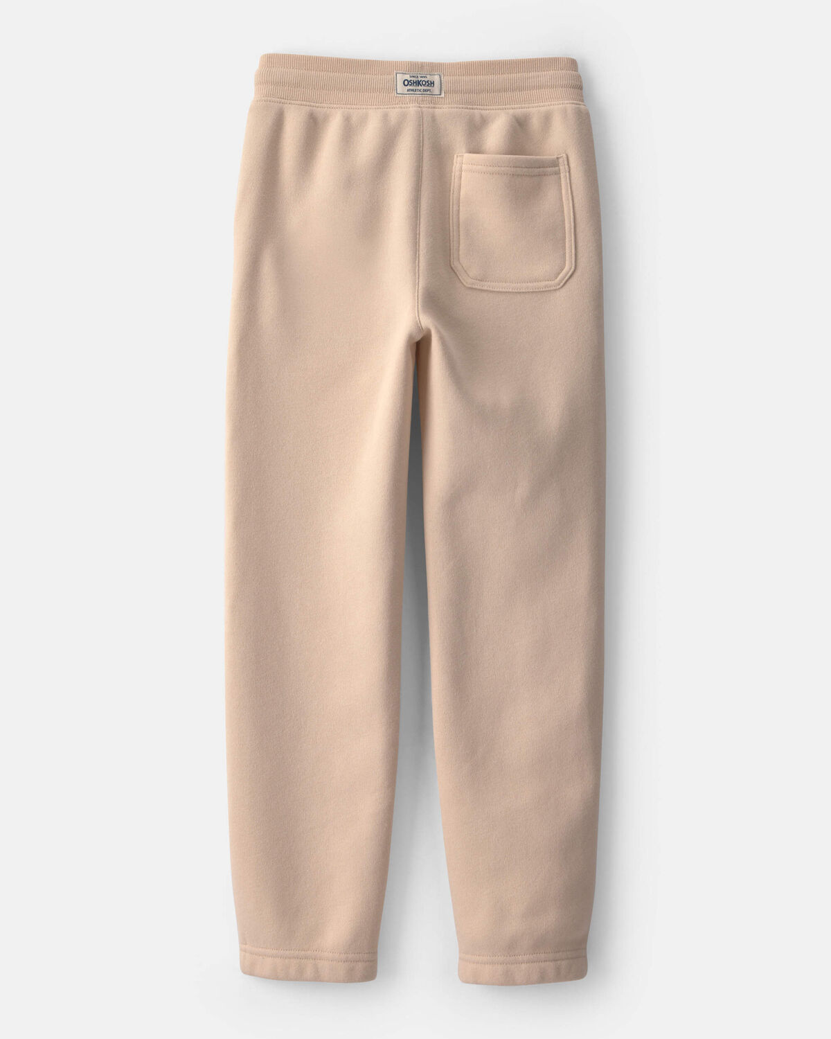 Boys Fleece Drawstring Knit Joggers - Tan 2 Boys Fleece Drawstring Knit Joggers - Tan