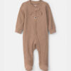 Baby Bear Cotton 2-Way Zip Sleep & Play Pajamas - Brown