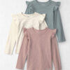 Toddler Girl 3-Pack Organic Cotton Rib Slim Fit Tops 7 Toddler Girl 3-Pack Organic Cotton Rib Slim Fit Tops