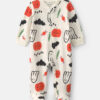 Baby Halloween 2-Way Zip 100% Cotton Sleep & Play Pajamas - Cream