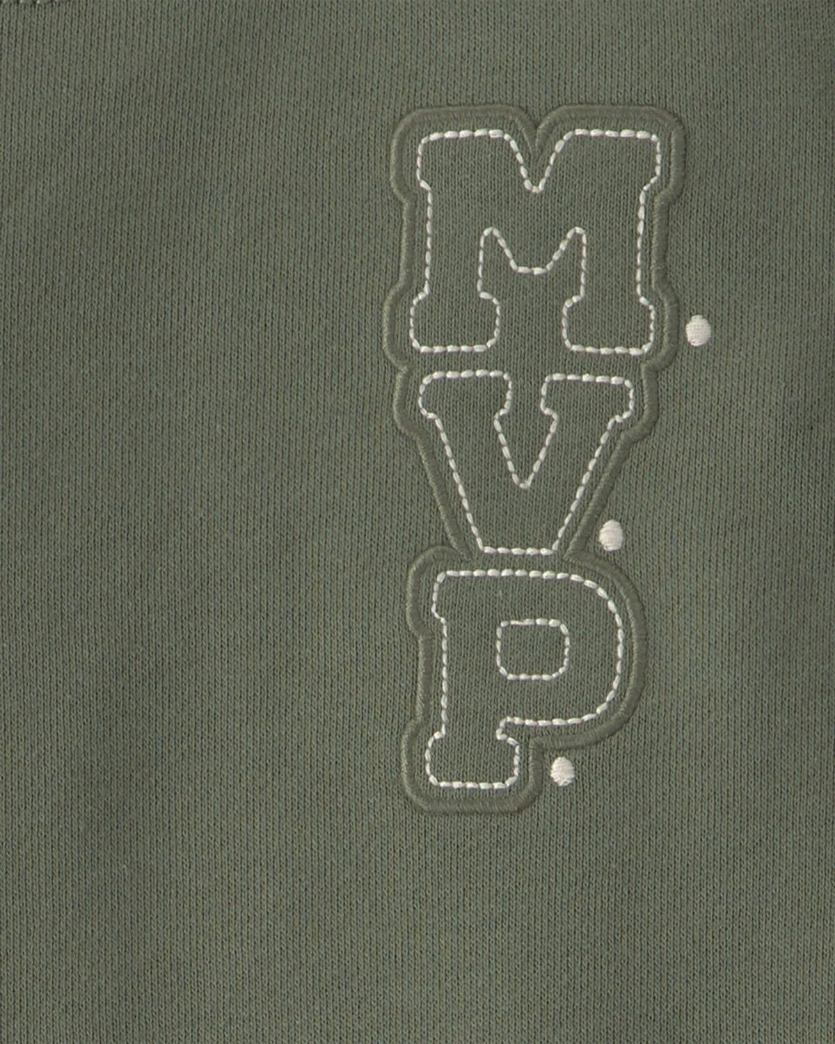 Toddler Boy 2-Piece 'MVP' French Terry Long-Sleeve Top & Pant Set - Olive Green 3 Toddler Boy 2-Piece 'MVP' French Terry Long-Sleeve Top & Pant Set - Olive Green