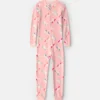 Girls 1-Piece Unicorn DreamPlush Snug Fit Pajama - Pink