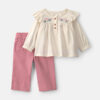 Baby Girl 2-Piece Floral Long-Sleeve Top & Pant Set - Pink/Cream