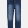 Girls Medium Wash Pull-On Skinny-Leg Jegging