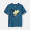 Toddler Boy Triceratops Dinosaur Graphic Tee - Blue 8 Toddler Boy Triceratops Dinosaur Graphic Tee - Blue