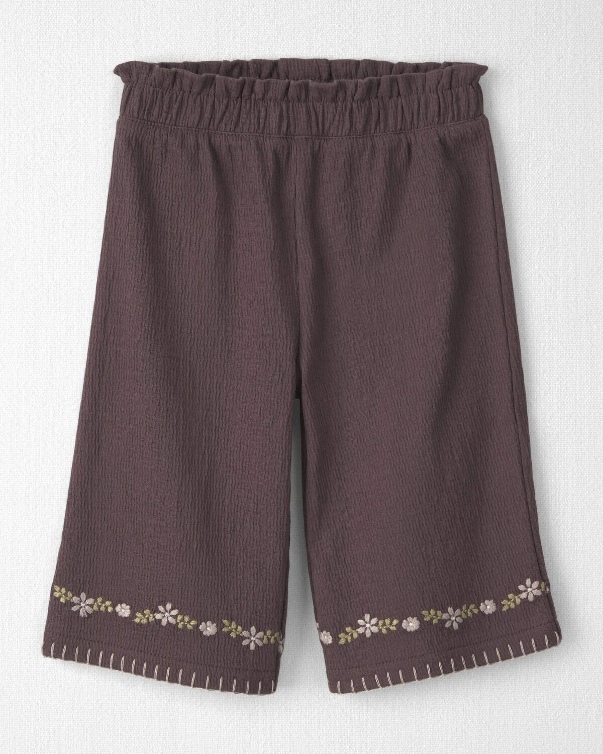 Baby Girl 2-Piece Organic Cotton Smocked Top & Pant Set 2 Baby Girl 2-Piece Organic Cotton Smocked Top & Pant Set