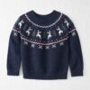 Toddler Organic Cotton Fair Isle Sweater Knit Pullover