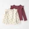 Toddler Girl 2-Pack Organic Cotton Tops