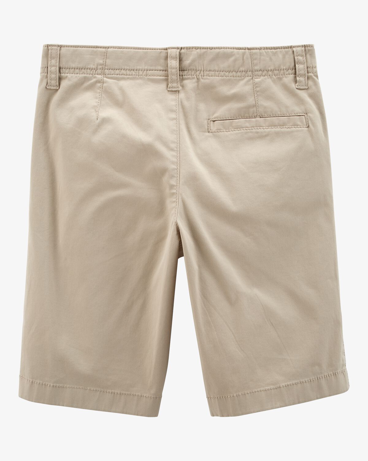 Boys Stretch Chino Uniform Shorts - Khaki 2 Boys Stretch Chino Uniform Shorts - Khaki