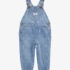 Toddler Heart-Print Knit Denim Overalls - Blue 7 Toddler Heart-Print Knit Denim Overalls - Blue