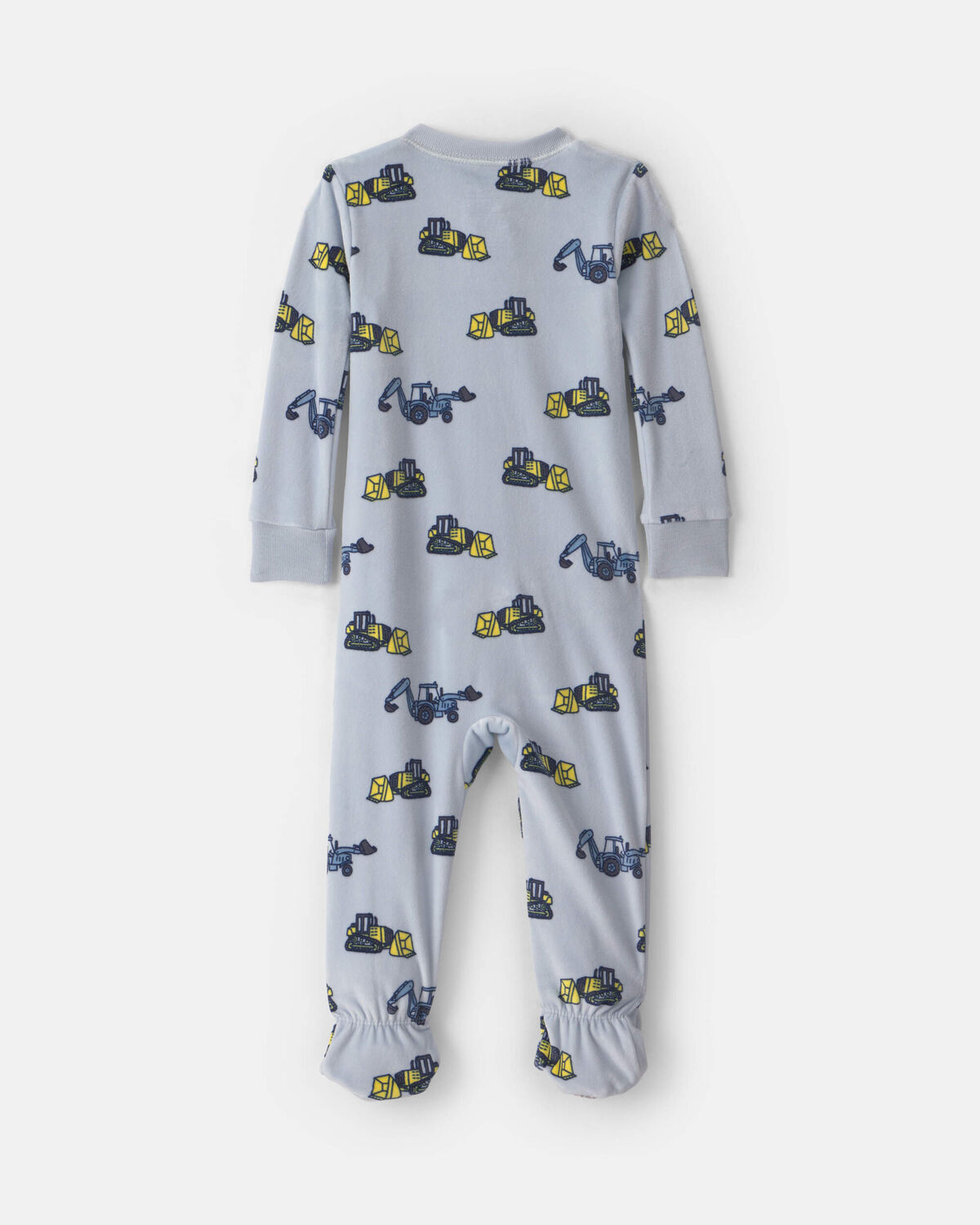 Toddler Boy 1-Piece Construction DreamPlush Snug Fit Footed Pajama - Blue
