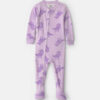 Toddler Girl 1-Piece Dino DreamPlush Snug Fit Footed Pajama - Purple