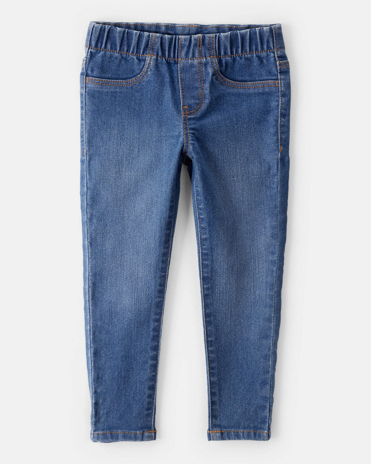 Toddler Girl Dark Wash Elastic-Waist Jeggings 1 Toddler Girl Dark Wash Elastic-Waist Jeggings