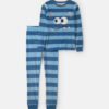 Boys 2-Piece Monster Striped DreamPlush Snug Fit Pajama Set - Blue 7 Boys 2-Piece Monster Striped DreamPlush Snug Fit Pajama Set - Blue