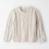 Toddler Organic Cotton Cable Knit Sweater 8 Toddler Organic Cotton Cable Knit Sweater