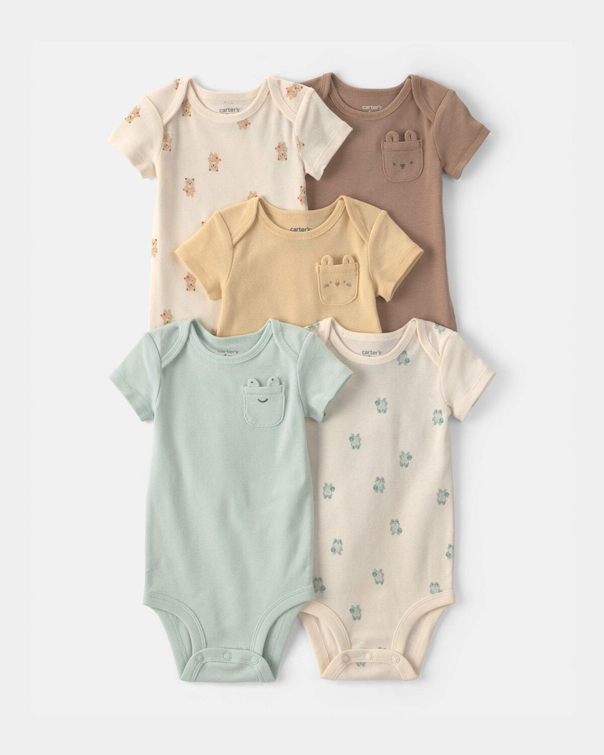 Baby 5-Pack Critter Multipack Bodysuits 1 Baby 5-Pack Critter Multipack Bodysuits