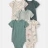 Baby Boy 5-Pack Dinosaur Multipack Bodysuits 14 Baby Boy 5-Pack Dinosaur Multipack Bodysuits