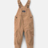 Baby Boy Cargo Overalls - Khaki