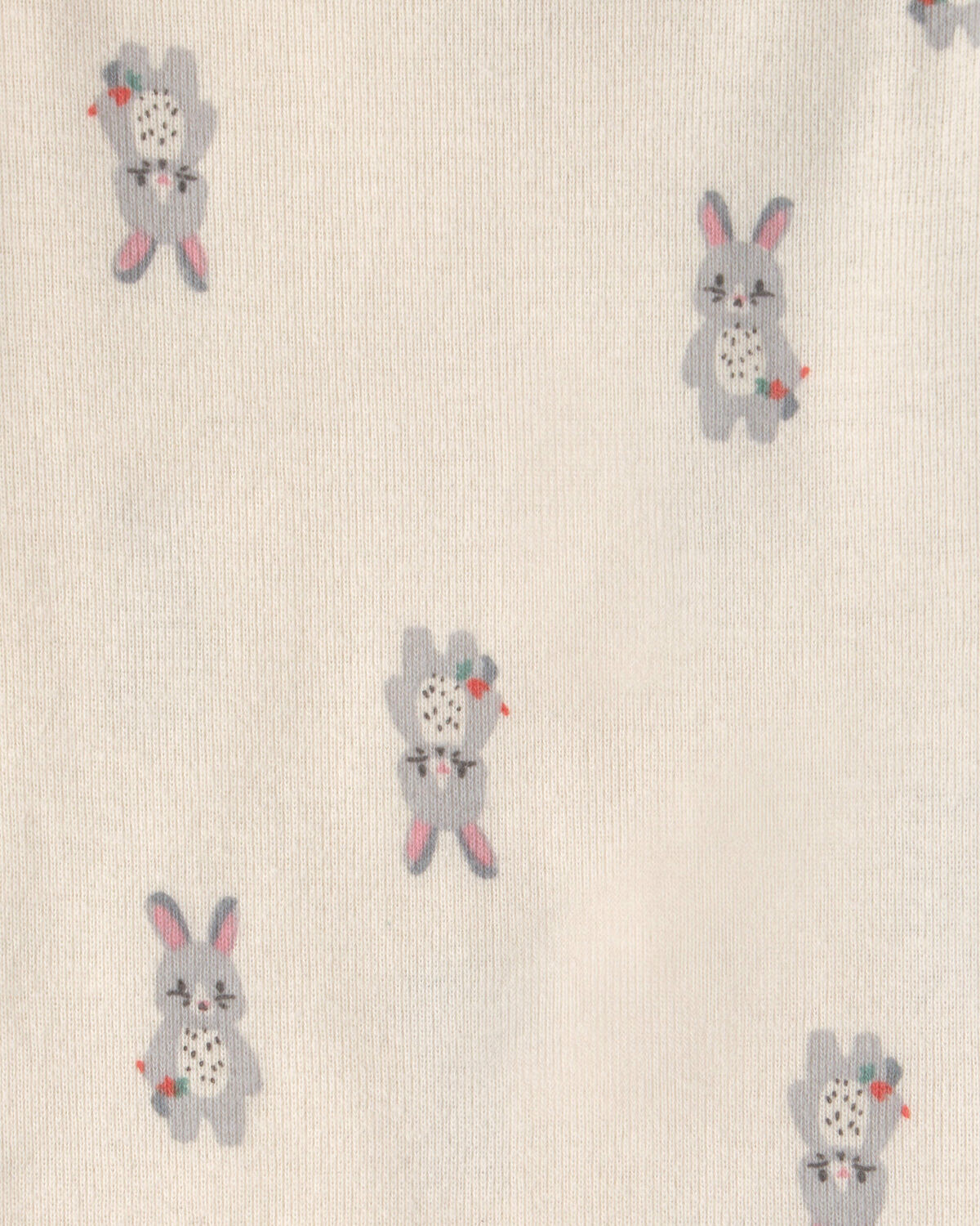 Baby Girl 5-Pack Bunny Multipack Bodysuits - Pink/Ivory 4 Baby Girl 5-Pack Bunny Multipack Bodysuits - Pink/Ivory