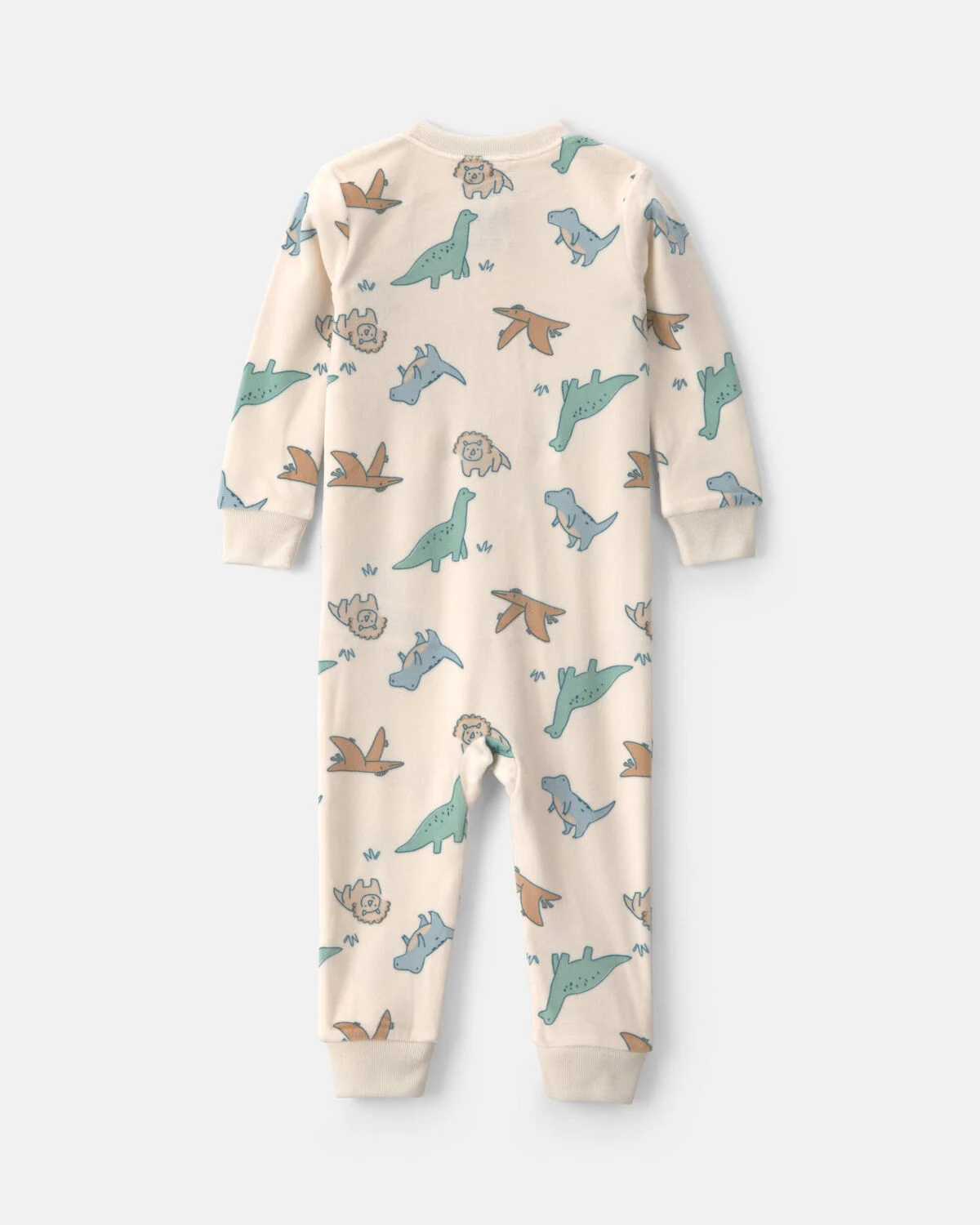 Toddler Boy 1-Piece Dino DreamPlush Snug Fit Pajama - Cream