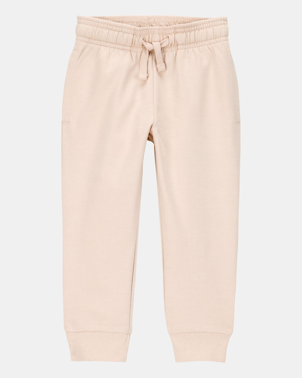 Toddler Boy Pull-On Drawstring Joggers - Khaki 1 Toddler Boy Pull-On Drawstring Joggers - Khaki