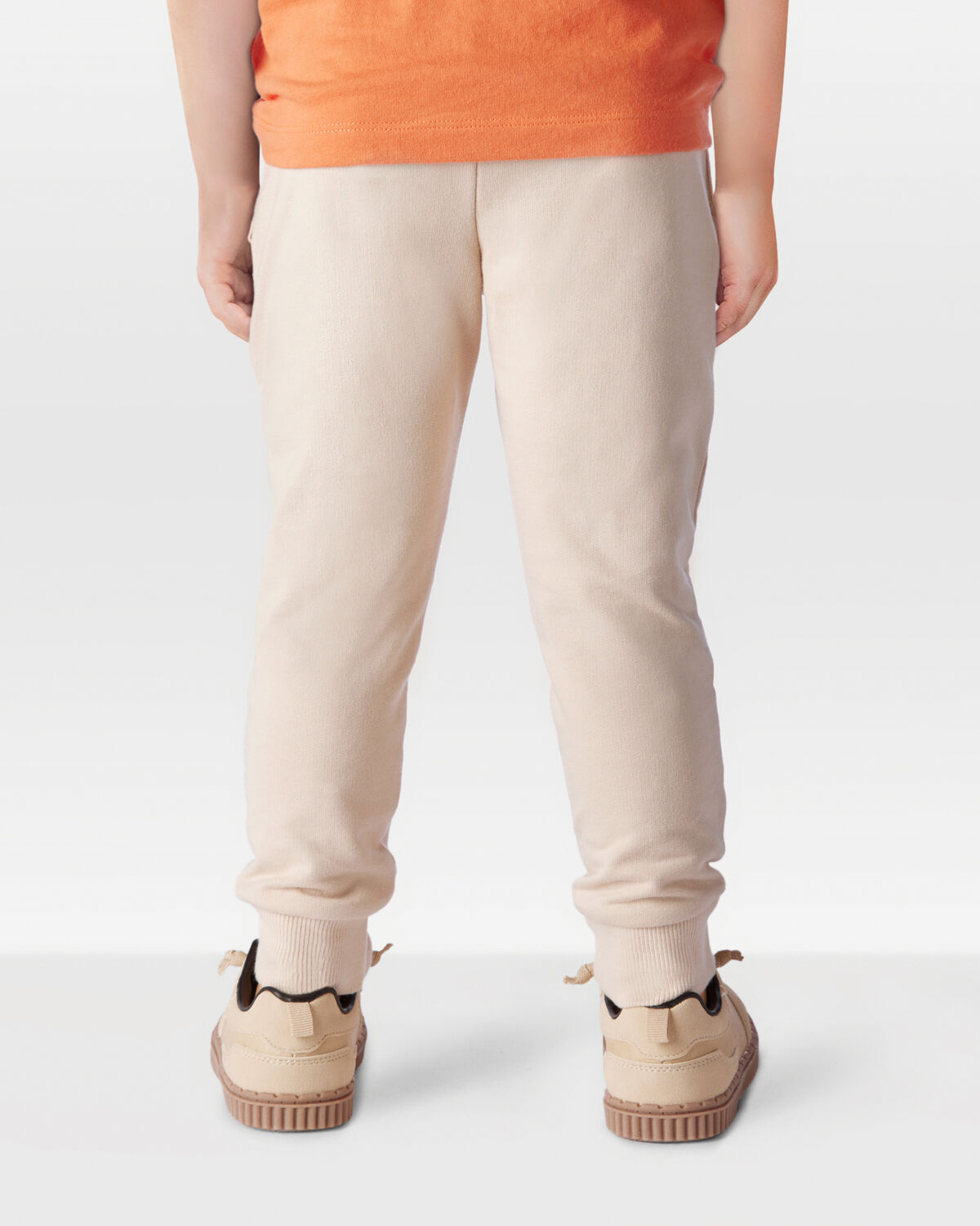 Toddler Boy Pull-On Drawstring Joggers - Khaki 4 Toddler Boy Pull-On Drawstring Joggers - Khaki