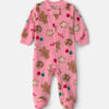 Baby Girl Christmas Gingerbread 2-Way Zip DreamPlush Sleep & Play Pajamas - Pink