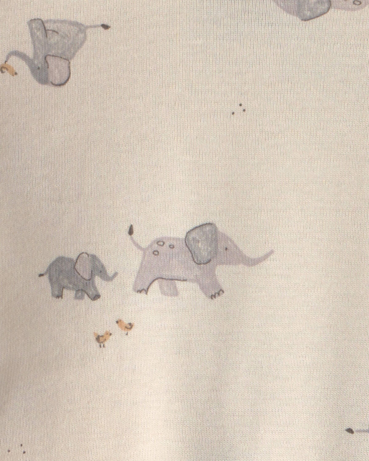Baby 4-Piece Elephant Long-Sleeve Bodysuit & Pant Set - Grey 3 Baby 4-Piece Elephant Long-Sleeve Bodysuit & Pant Set - Grey