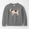 Kids Organic Cotton Dog Sweater Knit Pullover
