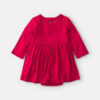 Baby Girl PurelySoft™ Long-Sleeve Bodysuit Dress - Red
